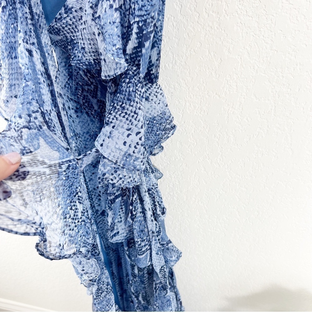 Diane Von Furstenberg Dvf Lacey Python Denim Blue… - image 8